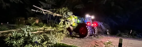 Einsatz – THL Baum über Straße
